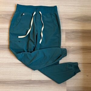 Figs women’s joggers. Caribbean blue size small. NOT high waisted